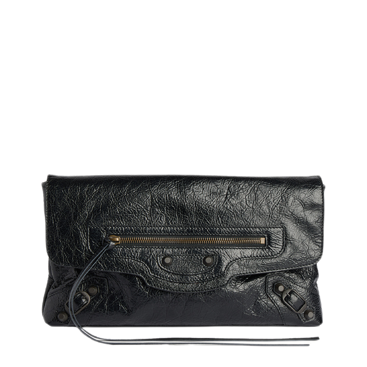 Le City Arena Lambskin Clutch - Black