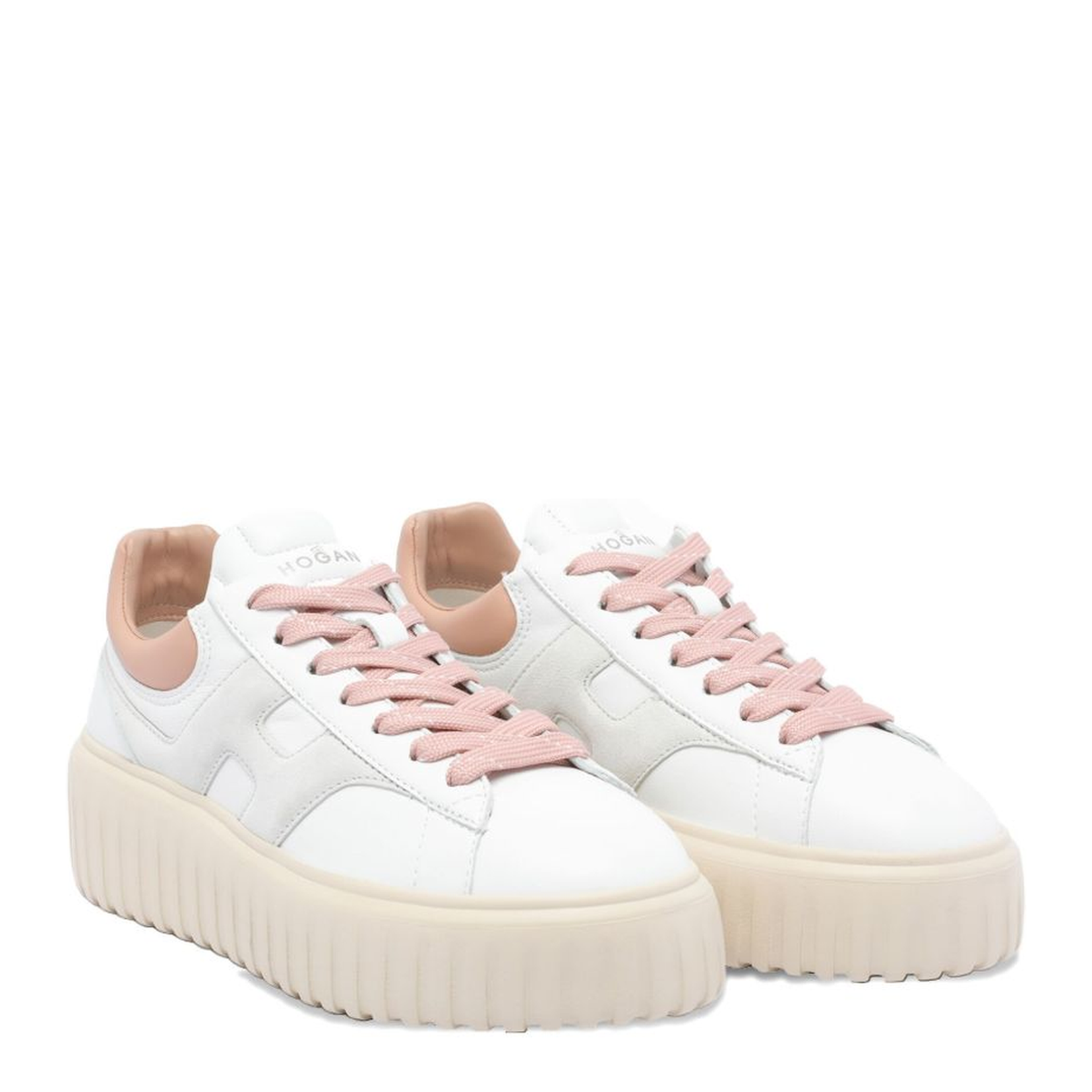 H-Stripes Sneakers White Grey Pink