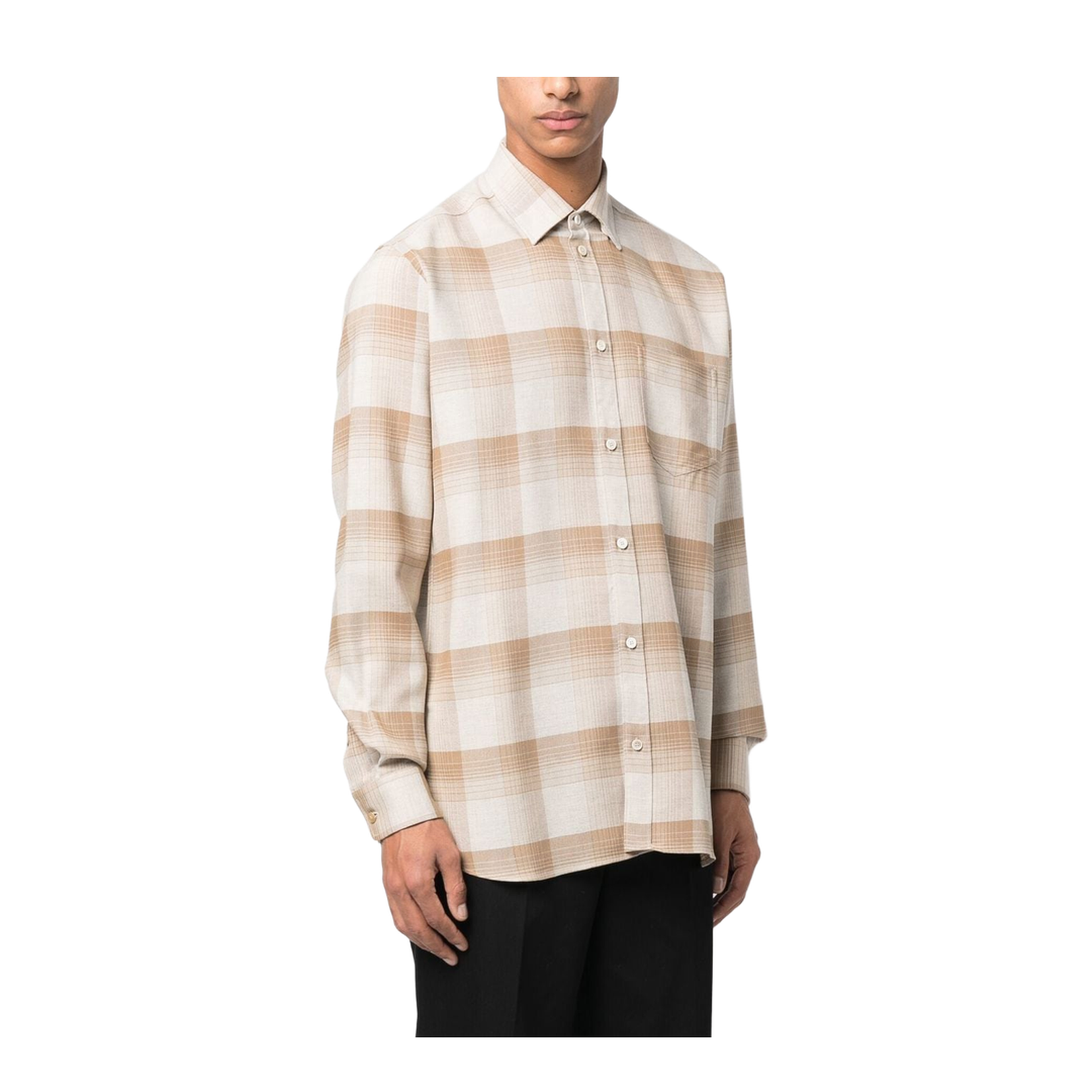 Checked Beige Shirt