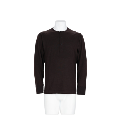 MAYFEYR - Studio Nicholson - Wool T Shirt In Black - KUYTOSNM1485BLACKGRAPE