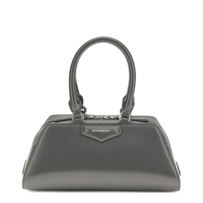 Antigona Mini Box Calfskin Top-Handle Bag - Dark Grey