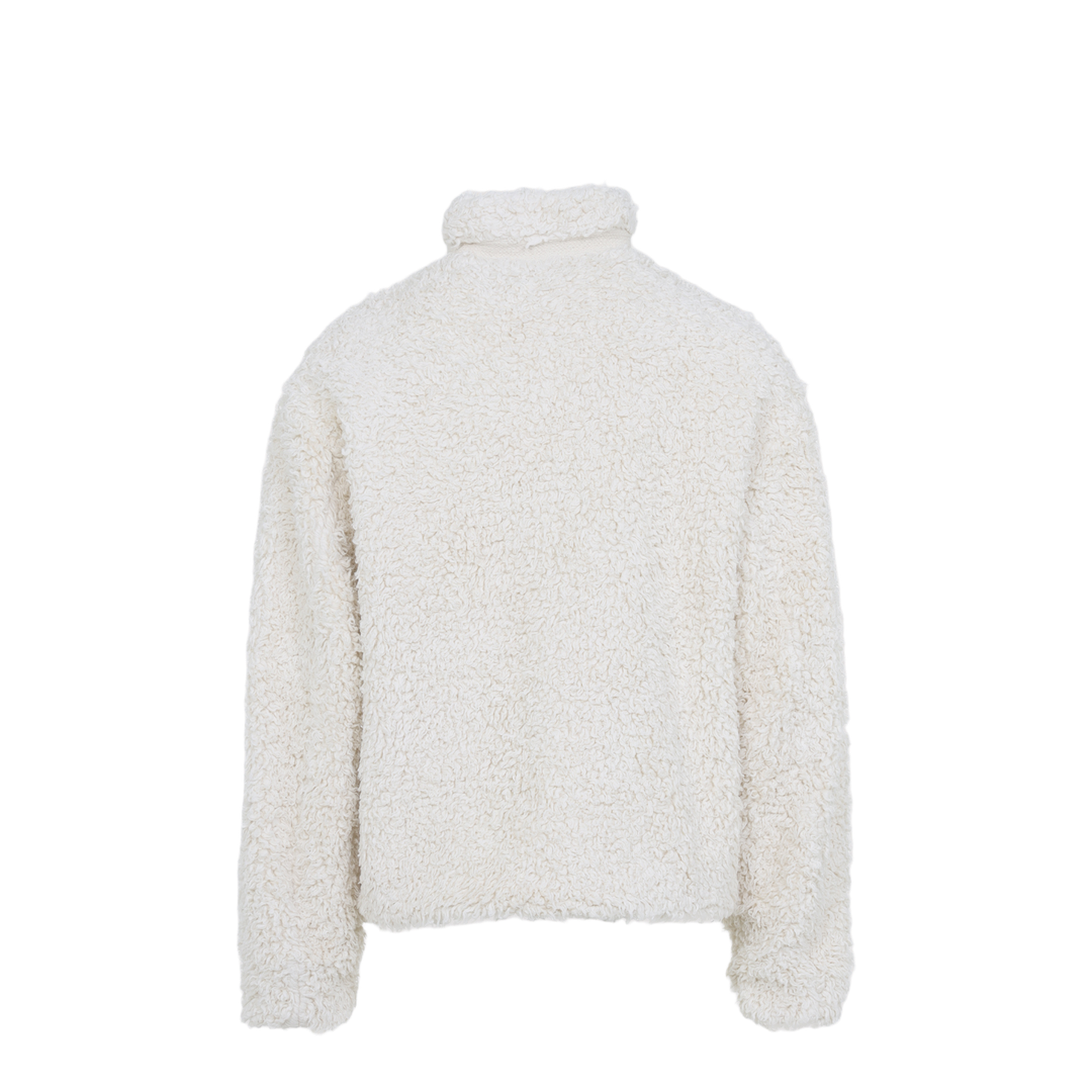 Zip Up Ivory Cotton Jacket