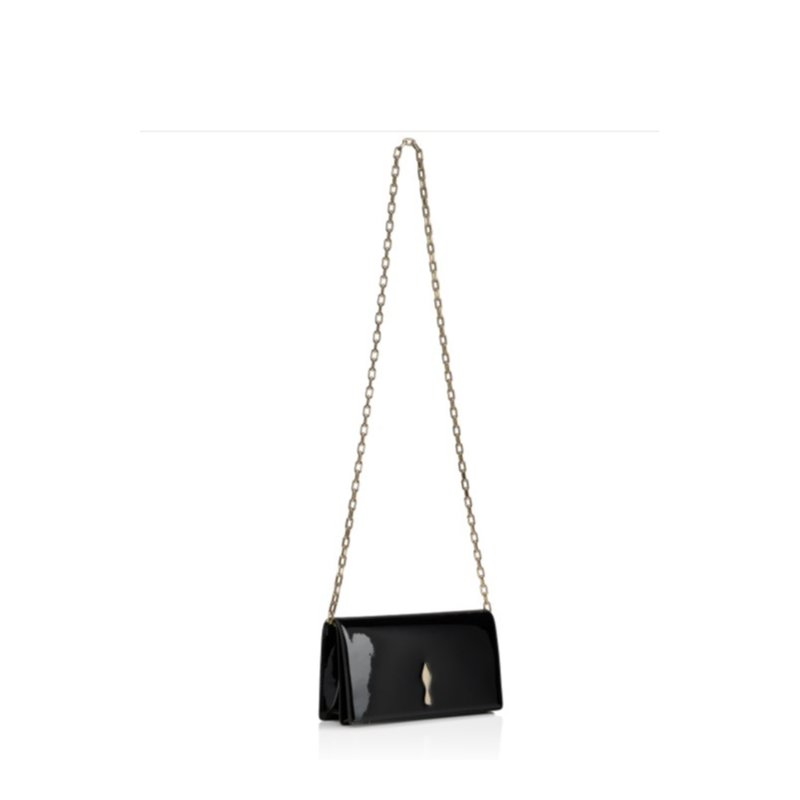 Bettina Clutch Patent Calf Leather Black