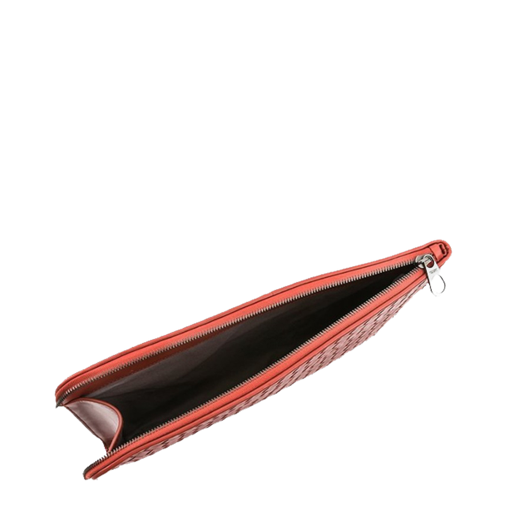 Intrecciato Leather Clutch Bags - Burgundy