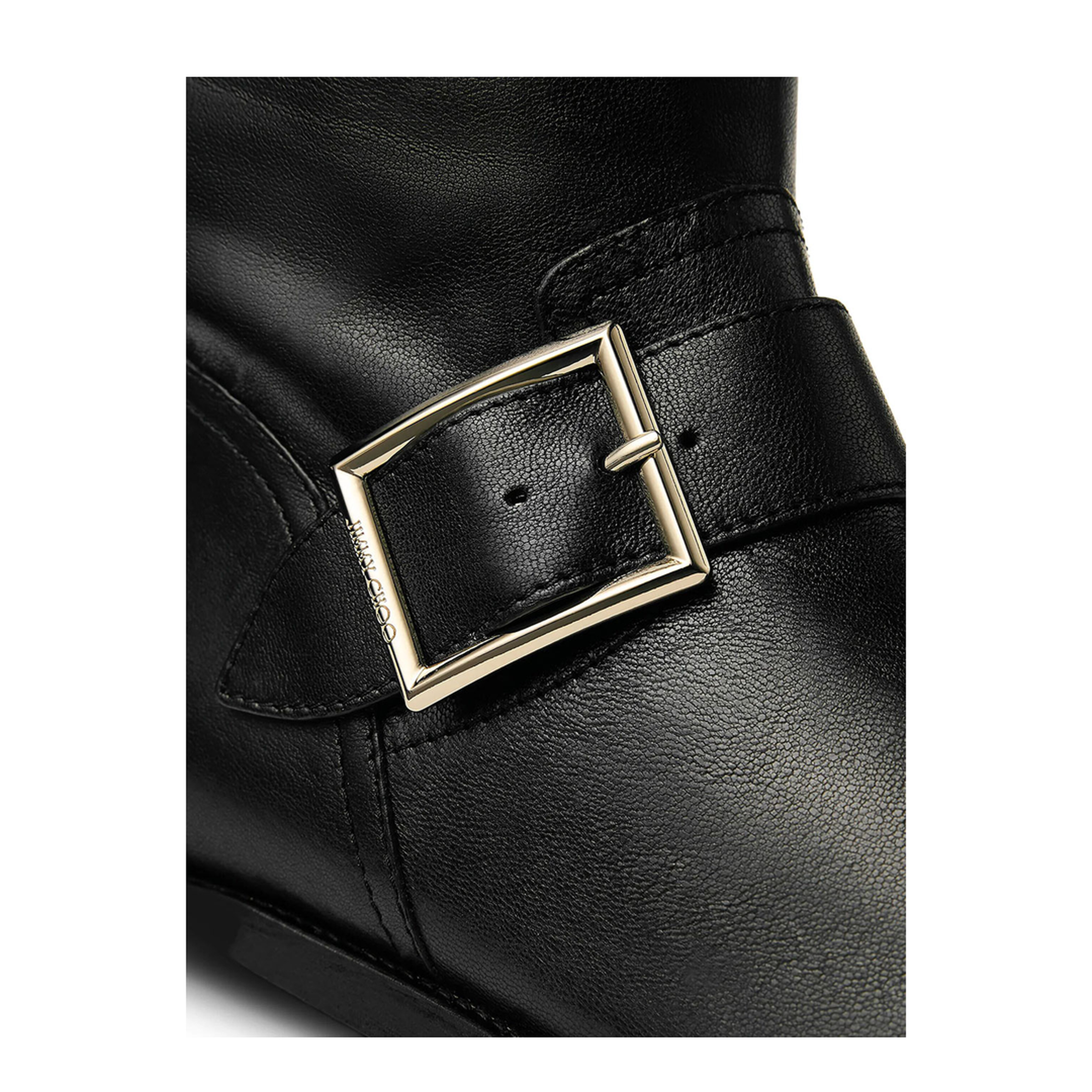 MAYFEYR - Jimmy Choo - Biker Mid Leather Ankle Boots - BIKERMIDBKL