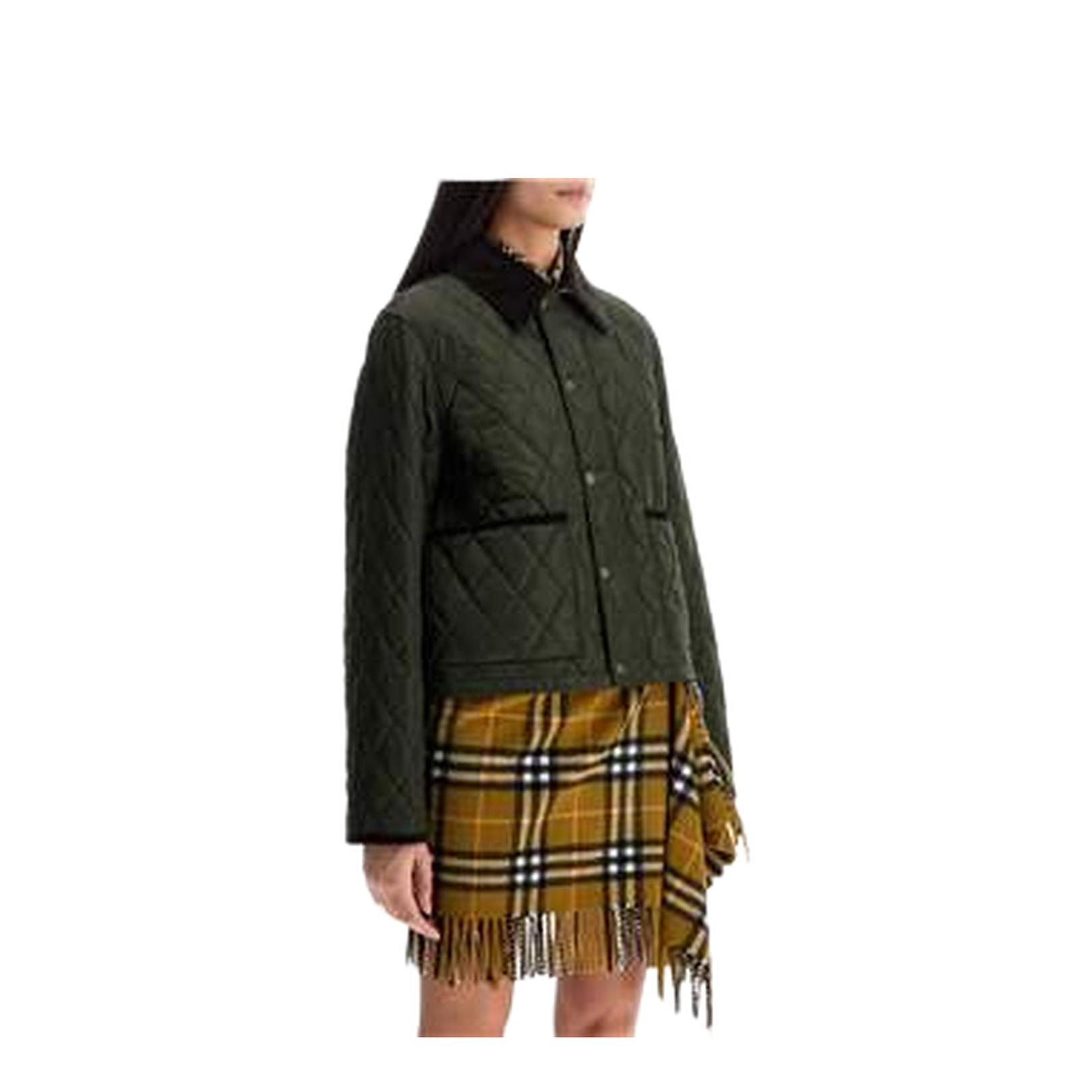 Cropped Quilted Jacket