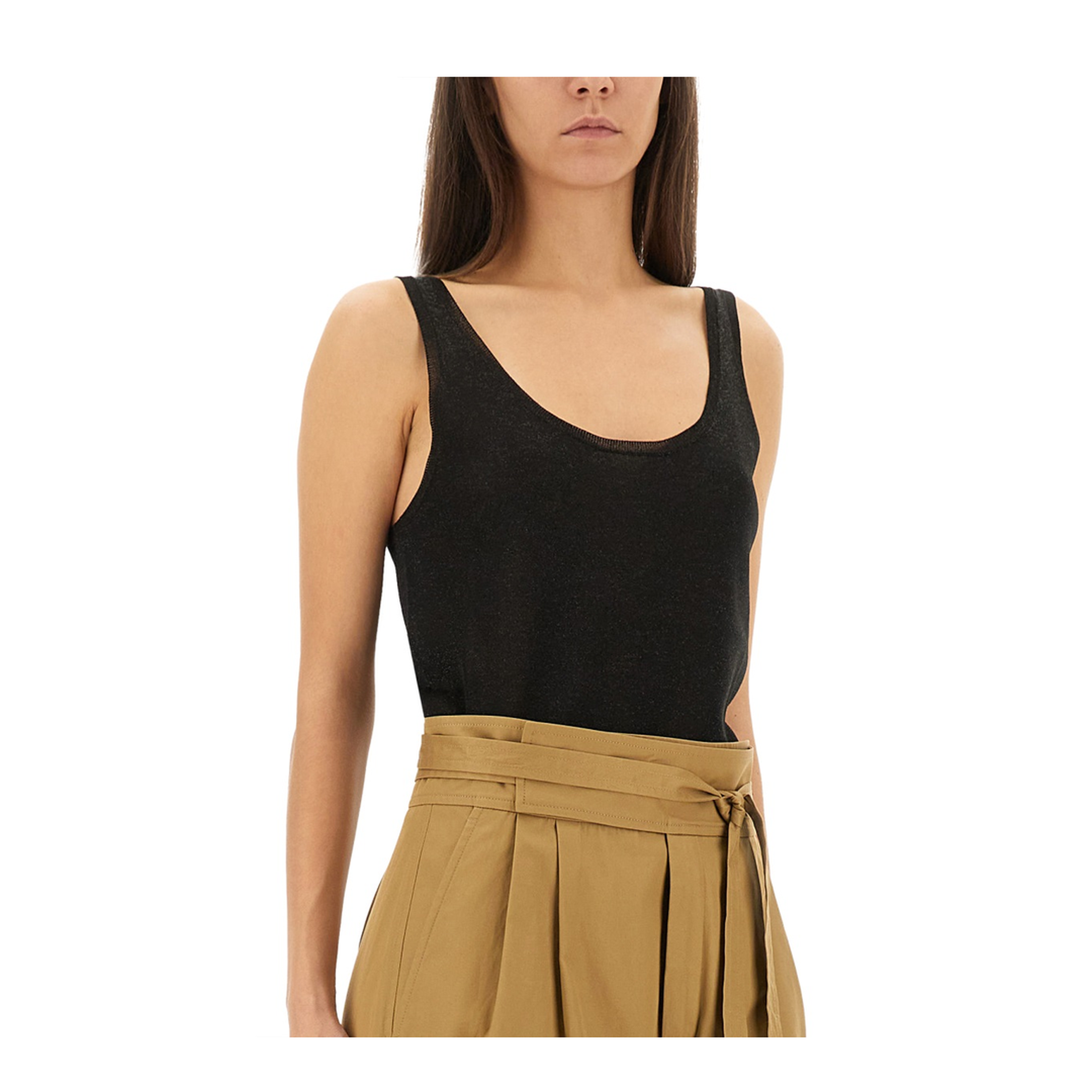 Lurex Knit Tank Top