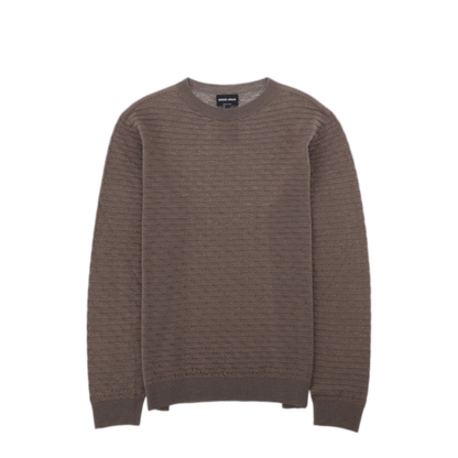 MAYFEYR - GIORGIO ARMANI - Crew Neck Sweater In Virgin Wool - GM003873AF28176U7001