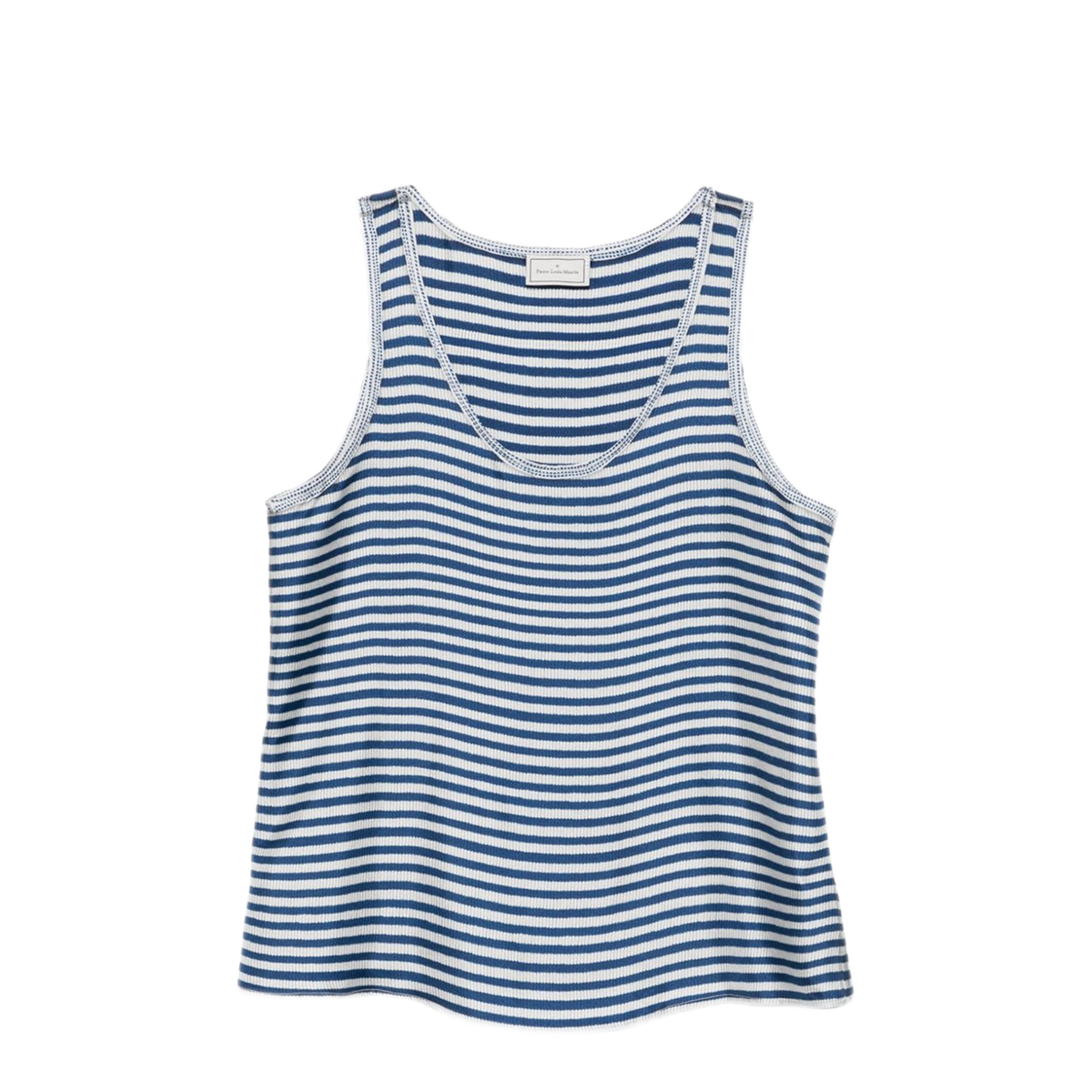 MAYFEYR - Pierre Louis Mascia - Navy Blue Striped Tank Top - ALOESCAN12778102518248