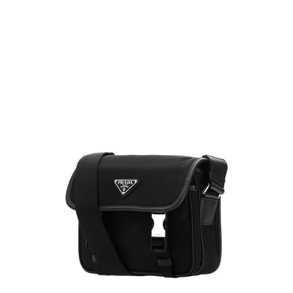 Black Re-Nylon Crossbody Bag