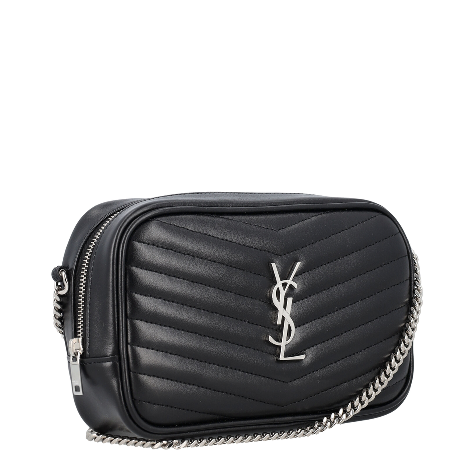 Lou Mini Leather Shoulder Bags - Black