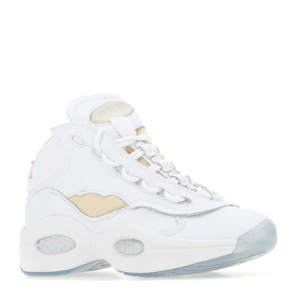 MAYFEYR - Maison Margiela - White Leather Sneakers Margiela - GW5000FTWWHTBLACKFTWWHT