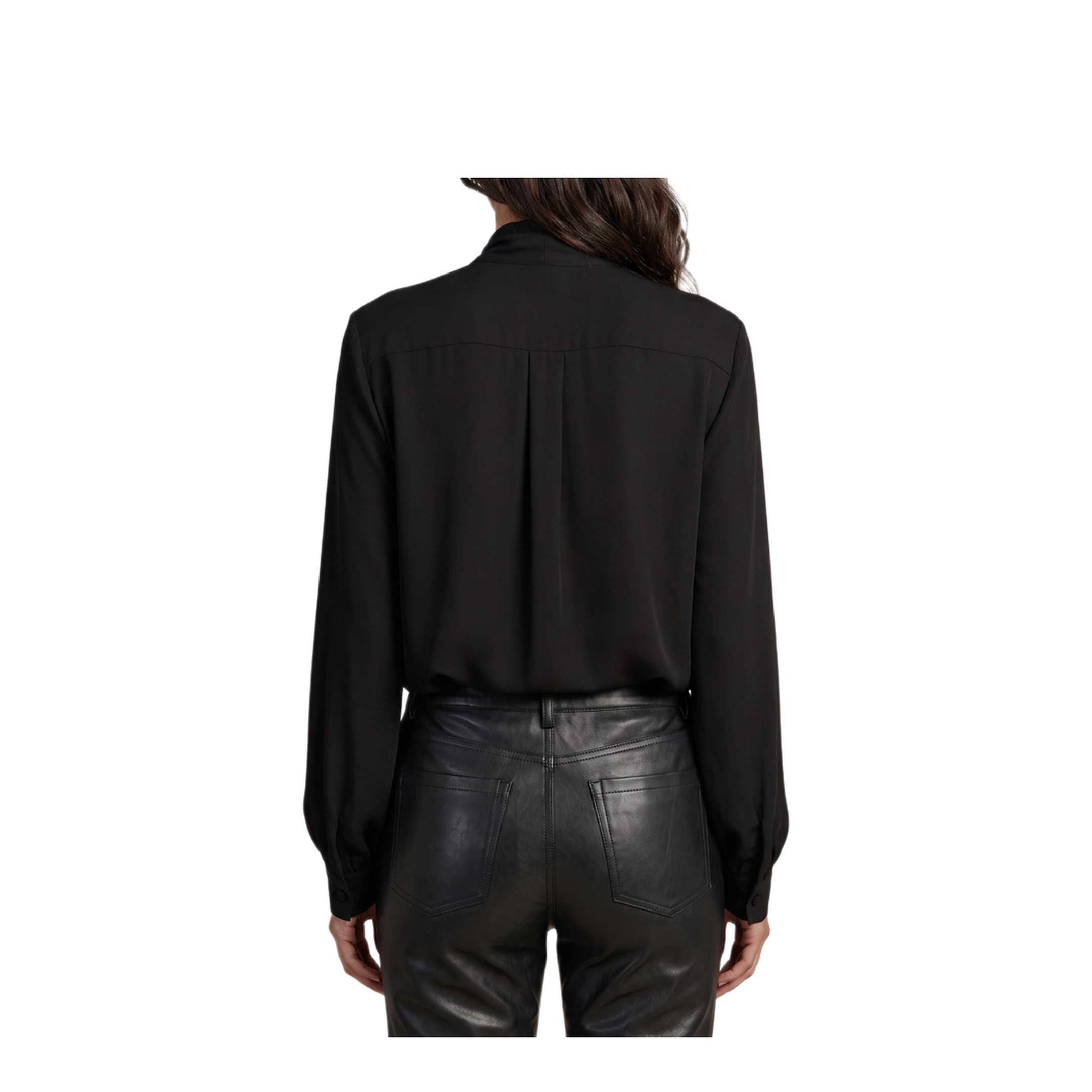 MAYFEYR - Federica Tosi - Silk Blend Shirt With Bow - 3110730429