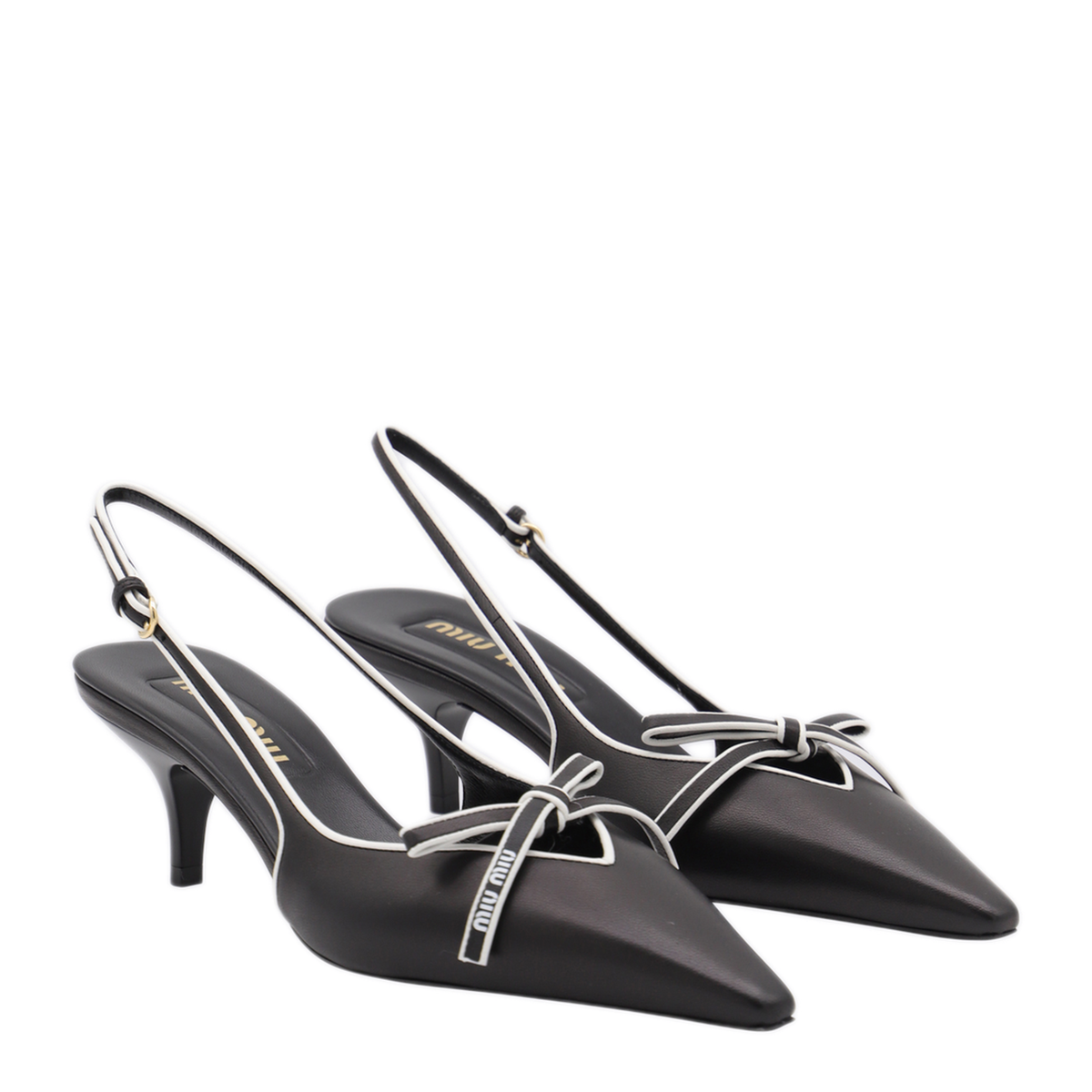 MAYFEYR - Miu Miu - Nappa Leather Sling Back - 5I474EF055038F0967