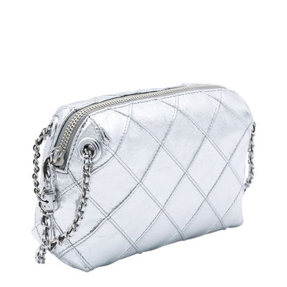 Fleming Metallic Leather Crossbody - Metallic Gold