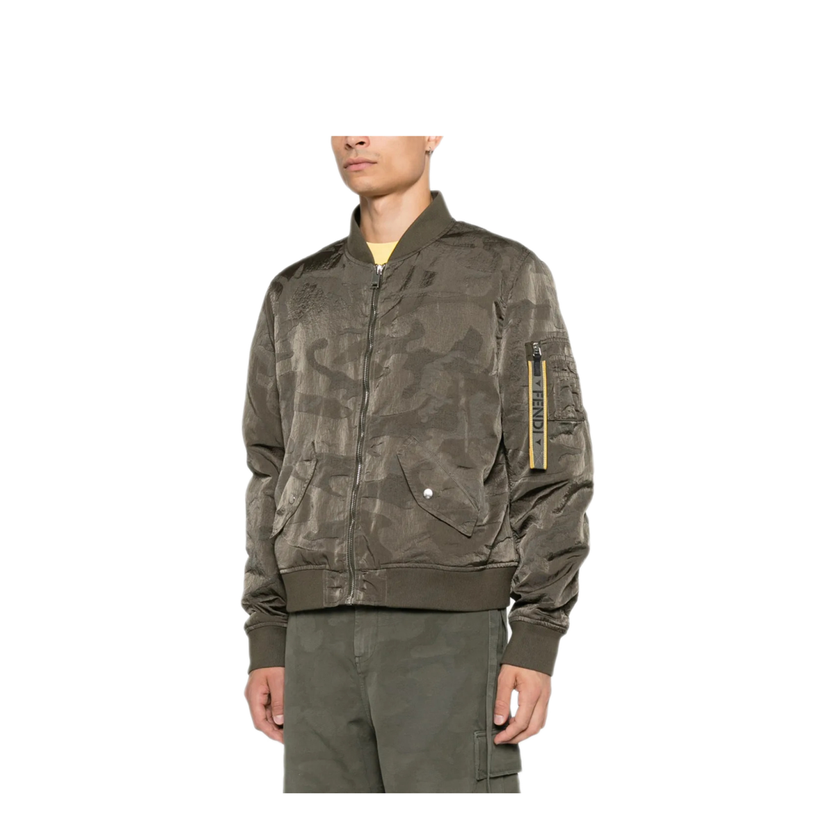 MAYFEYR - Fendi - Military Green Sports Jacket - FW1492AME6F0QQ4