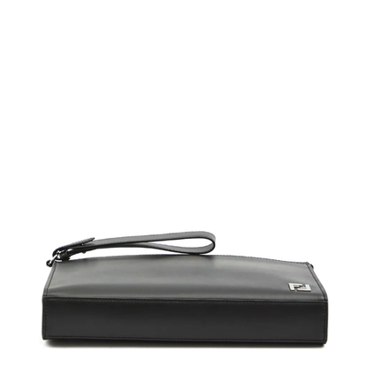 MAYFEYR - Fendi - Leather And Canvas Ff Squared Clutch - 7VA491AJF0