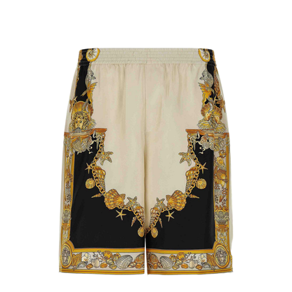 Coral Theatre Print Bermuda Shorts
