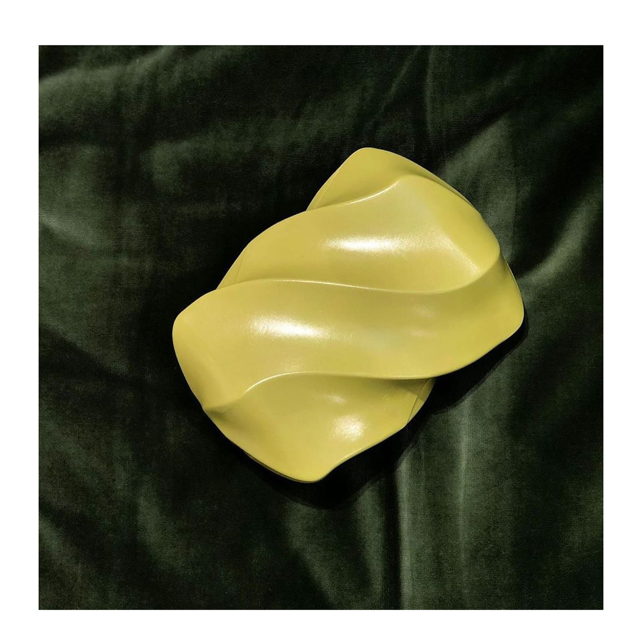 Whirl Leather Clutch Bags - Light Green