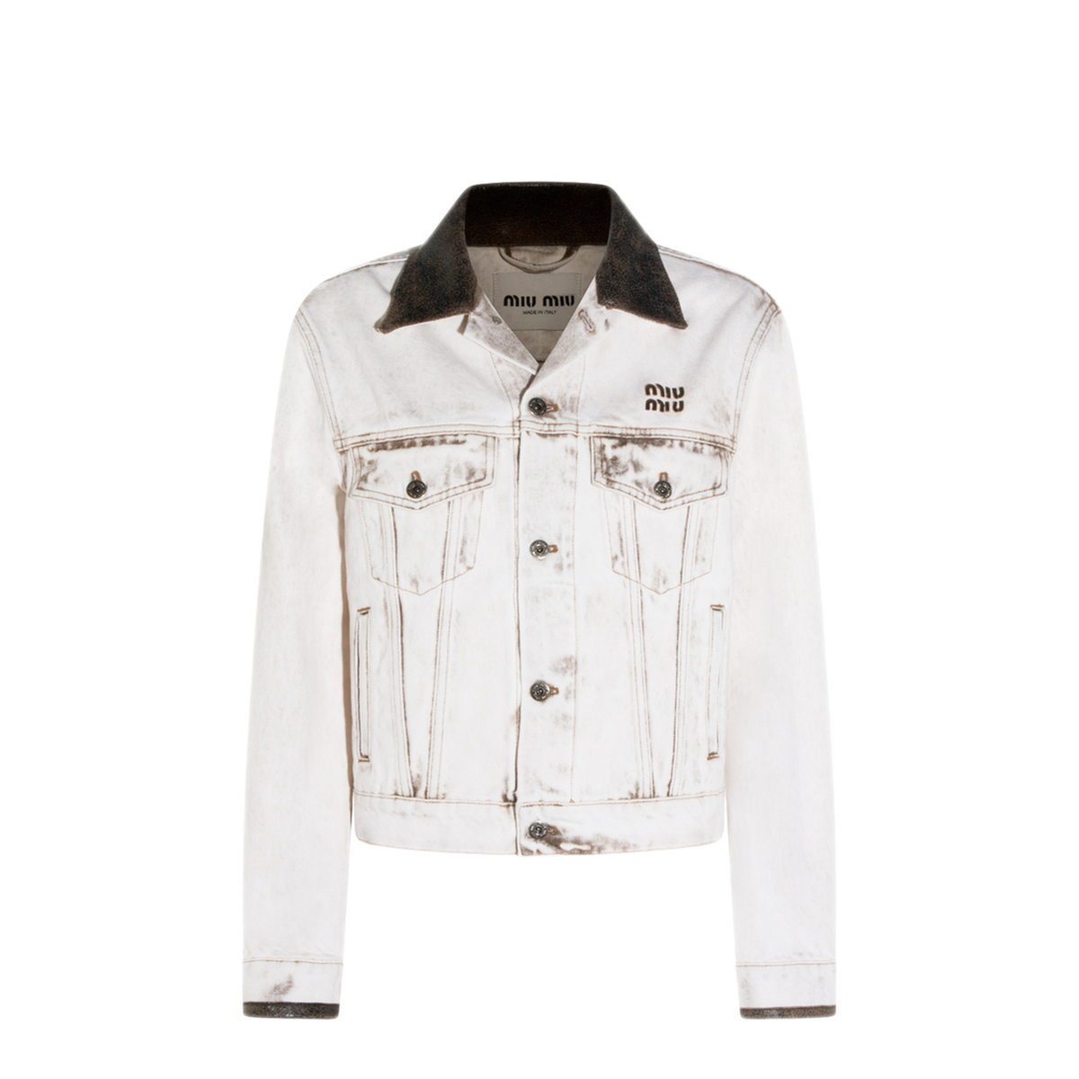 MAYFEYR - Miu Miu - White Denim Jacket - GWB273SOOO183TF0009