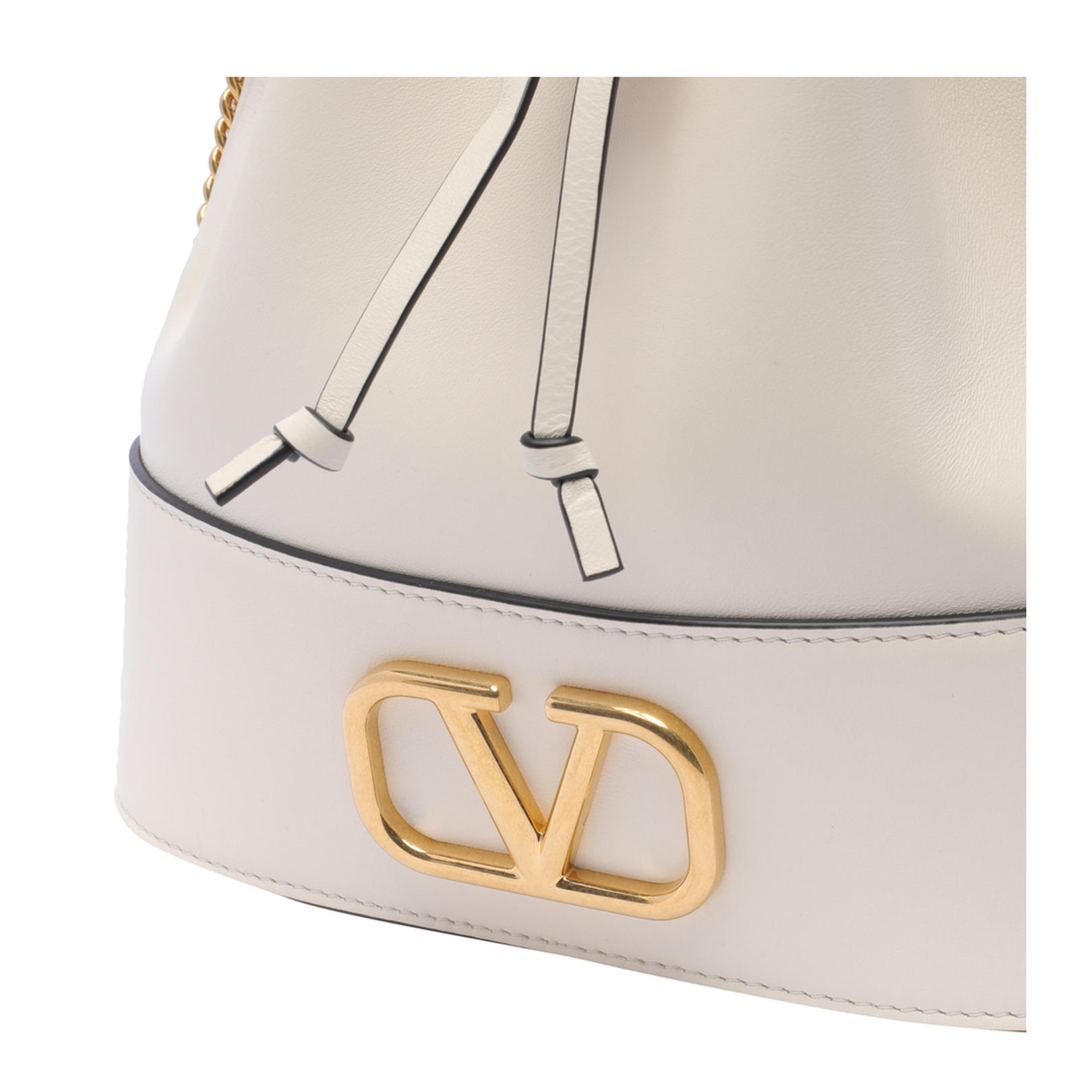 Mini Bucket Bag in Nappa with Vlogo Signature Chain