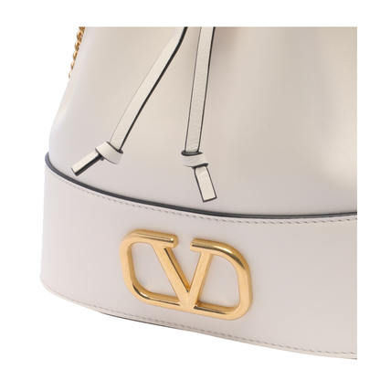 Mini Bucket Bag in Nappa with Vlogo Signature Chain