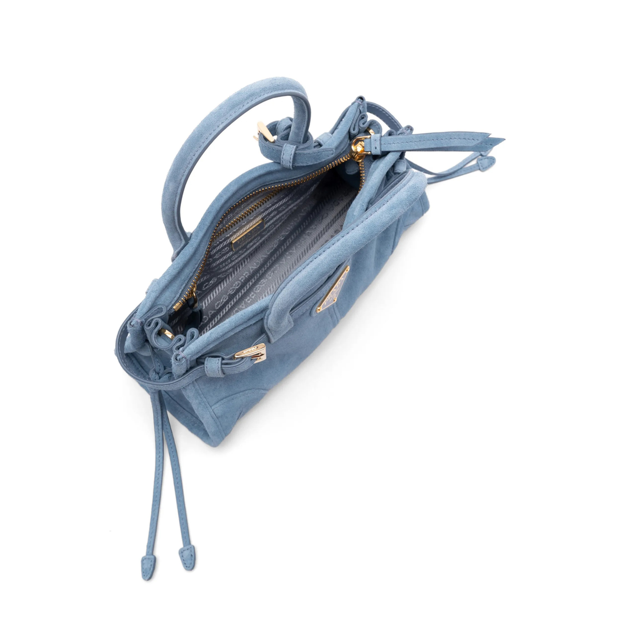 Bonnie Mini Leather Handbag - Light Blue