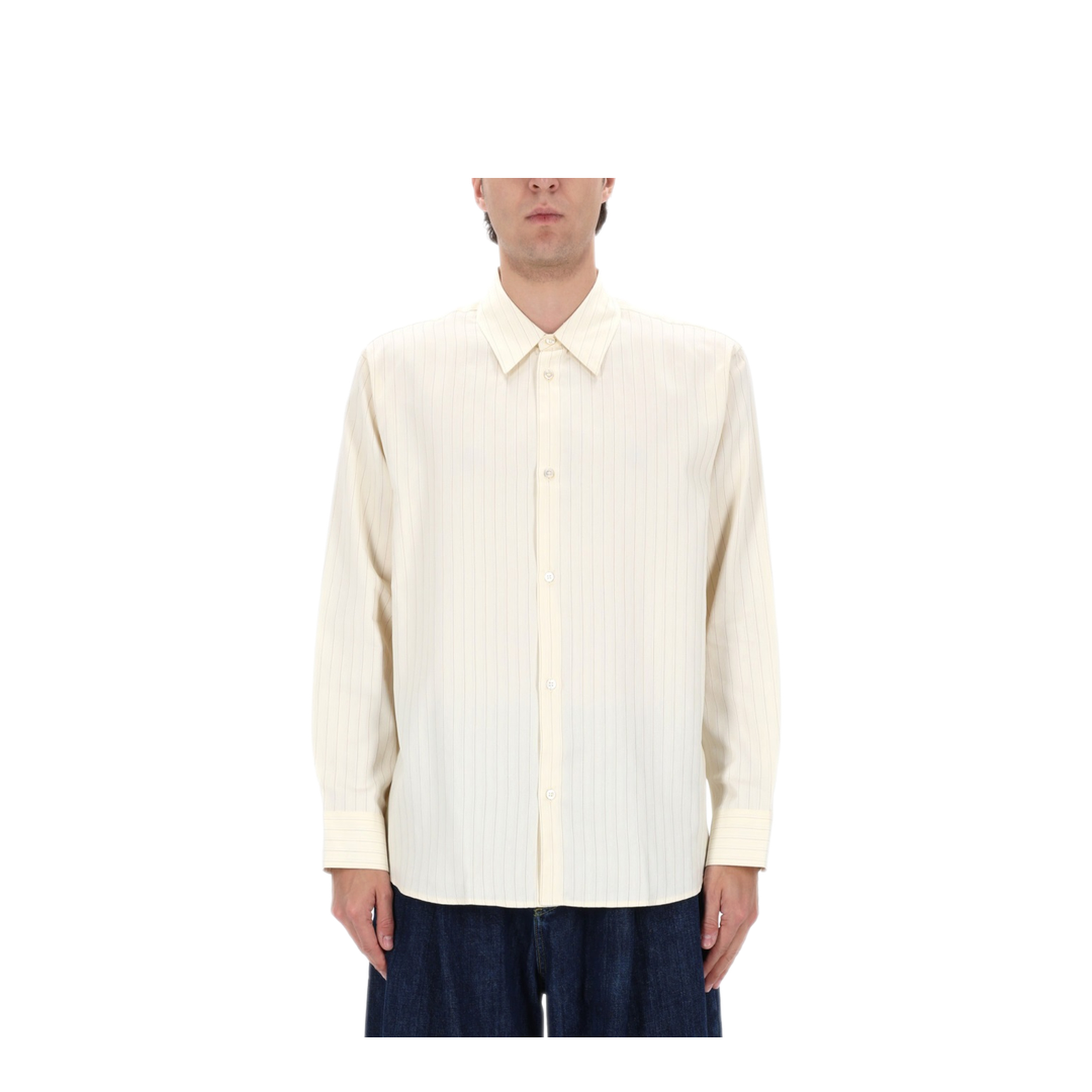 MAYFEYR - Studio Nicholson - View Shirt - VIEWSNM1126AMBERSTRIPE