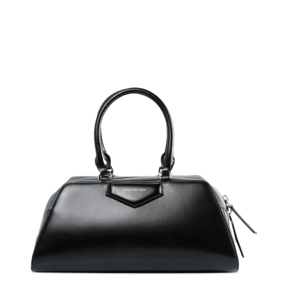 Antigona Small Box Leather Bag - Black