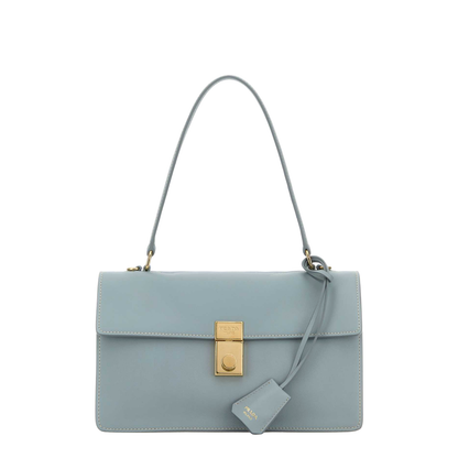 Powder Blue Leather Handbag
