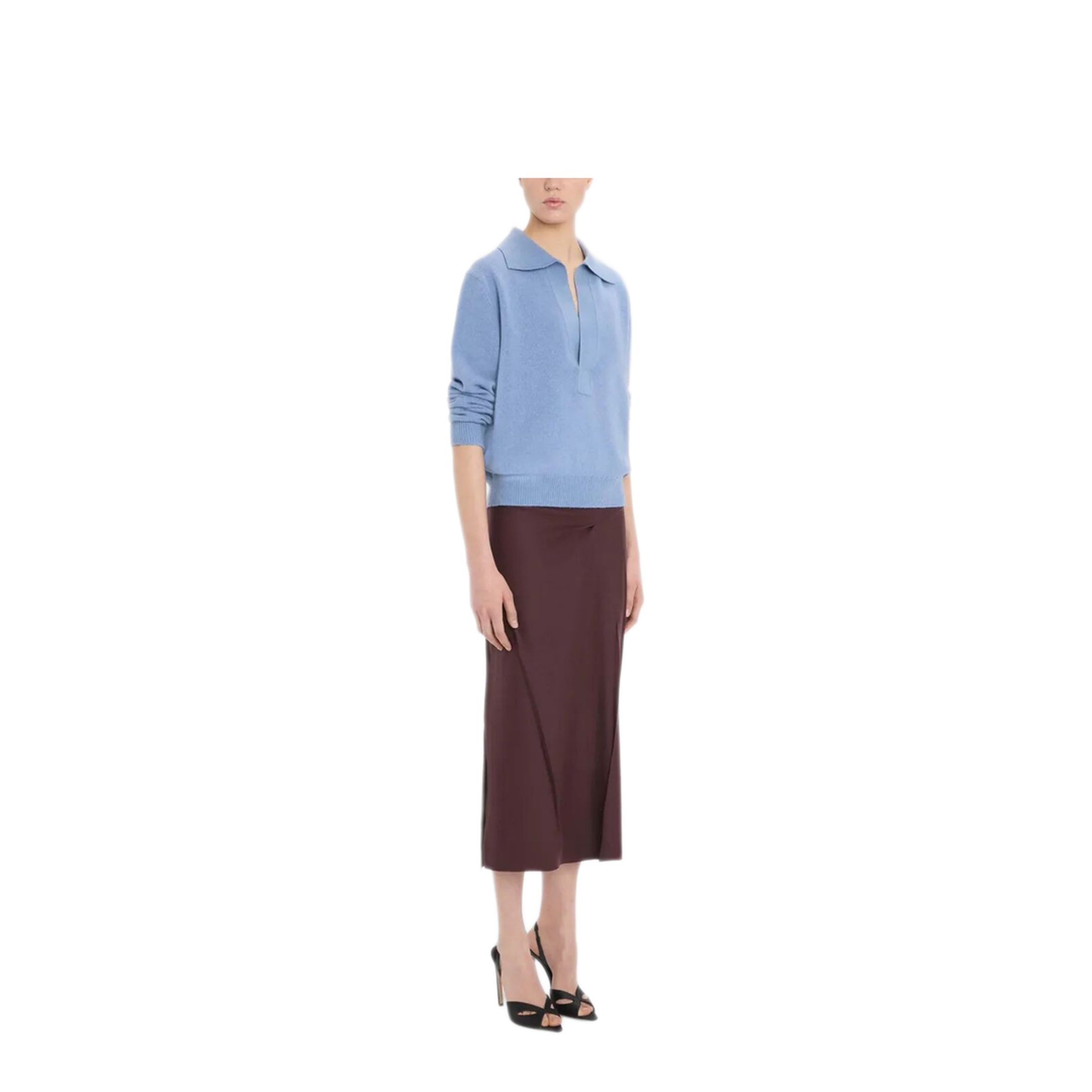 MAYFEYR - Victoria Beckham - Genevieve Polo Jumper In Merino Wool - 1326KJU007475A