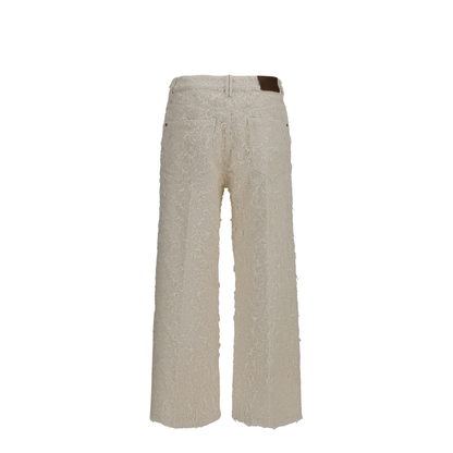 MAYFEYR - Brunello Cucinelli - Square-Leg Dyed Furry Pants With Monili - ML121P4008
