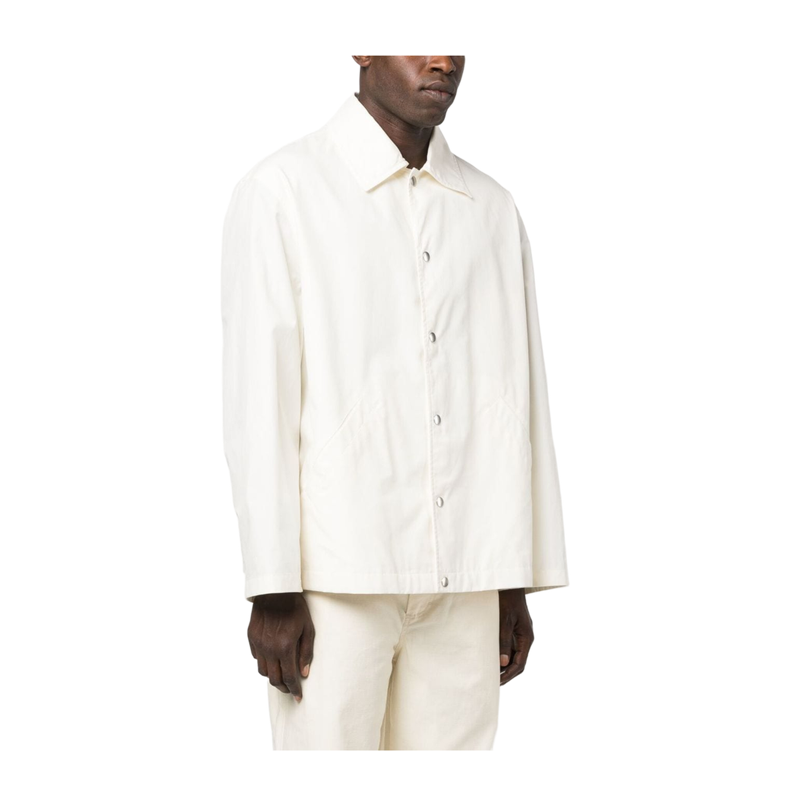 Logo-Print Cotton Shirt Jacket