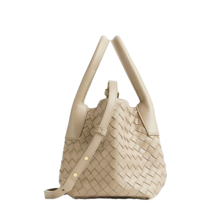 Pinacoteca Small Leather Tote Bags - Beige