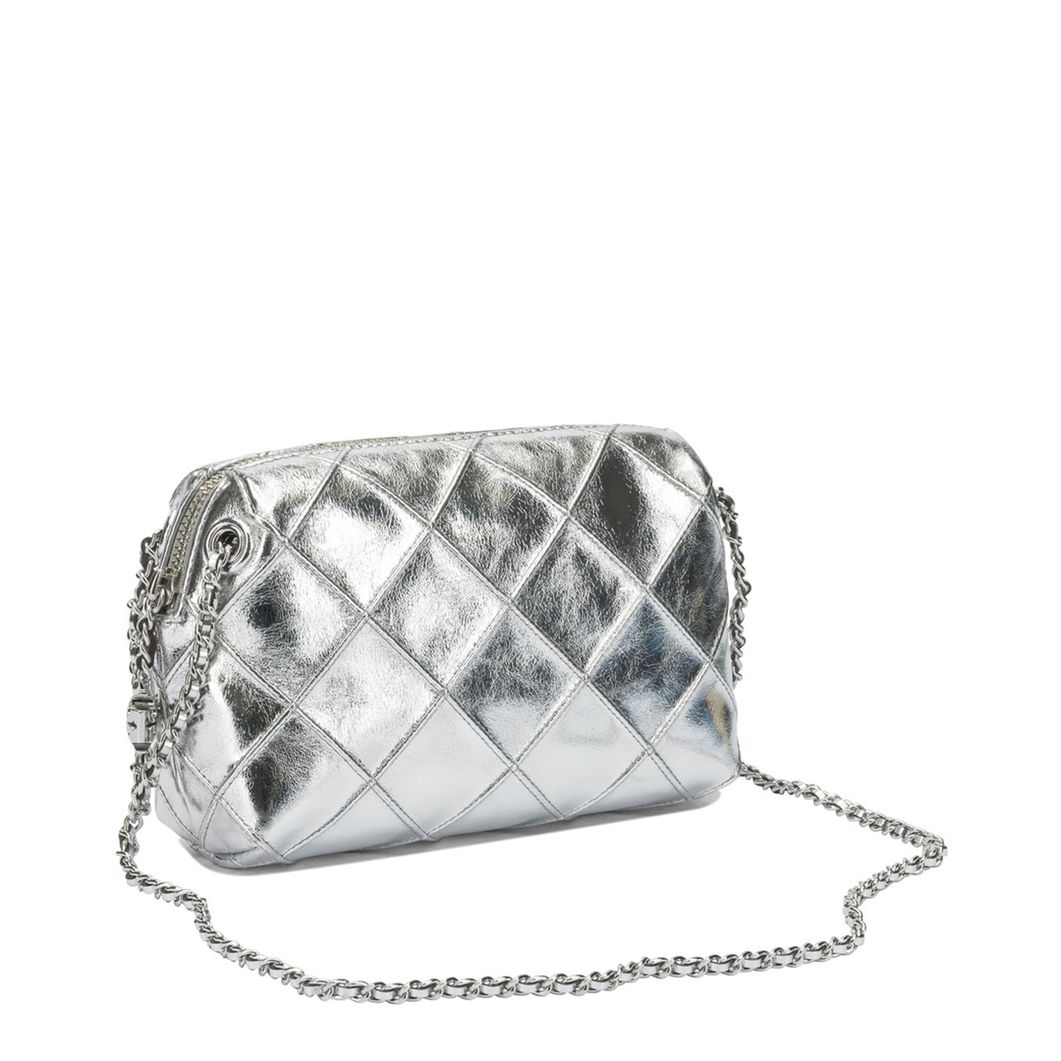 Fleming Metallic Leather Crossbody - Metallic Gold