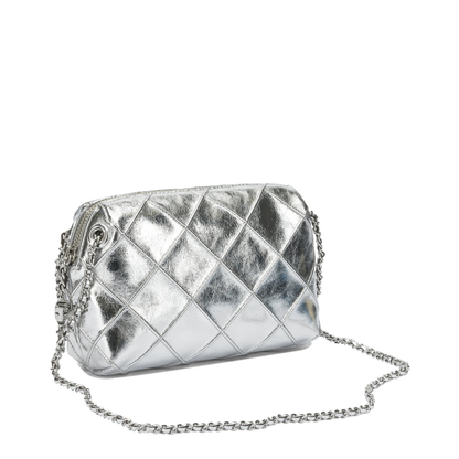 Fleming Metallic Leather Crossbody - Metallic Gold