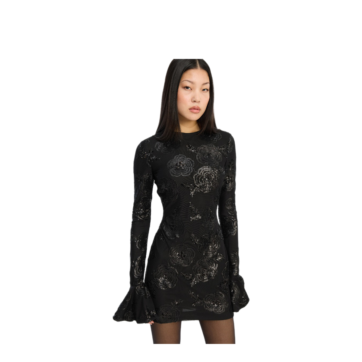 MAYFEYR - Rotate - Sequined Long Sleeve Mini Dress - 114928100