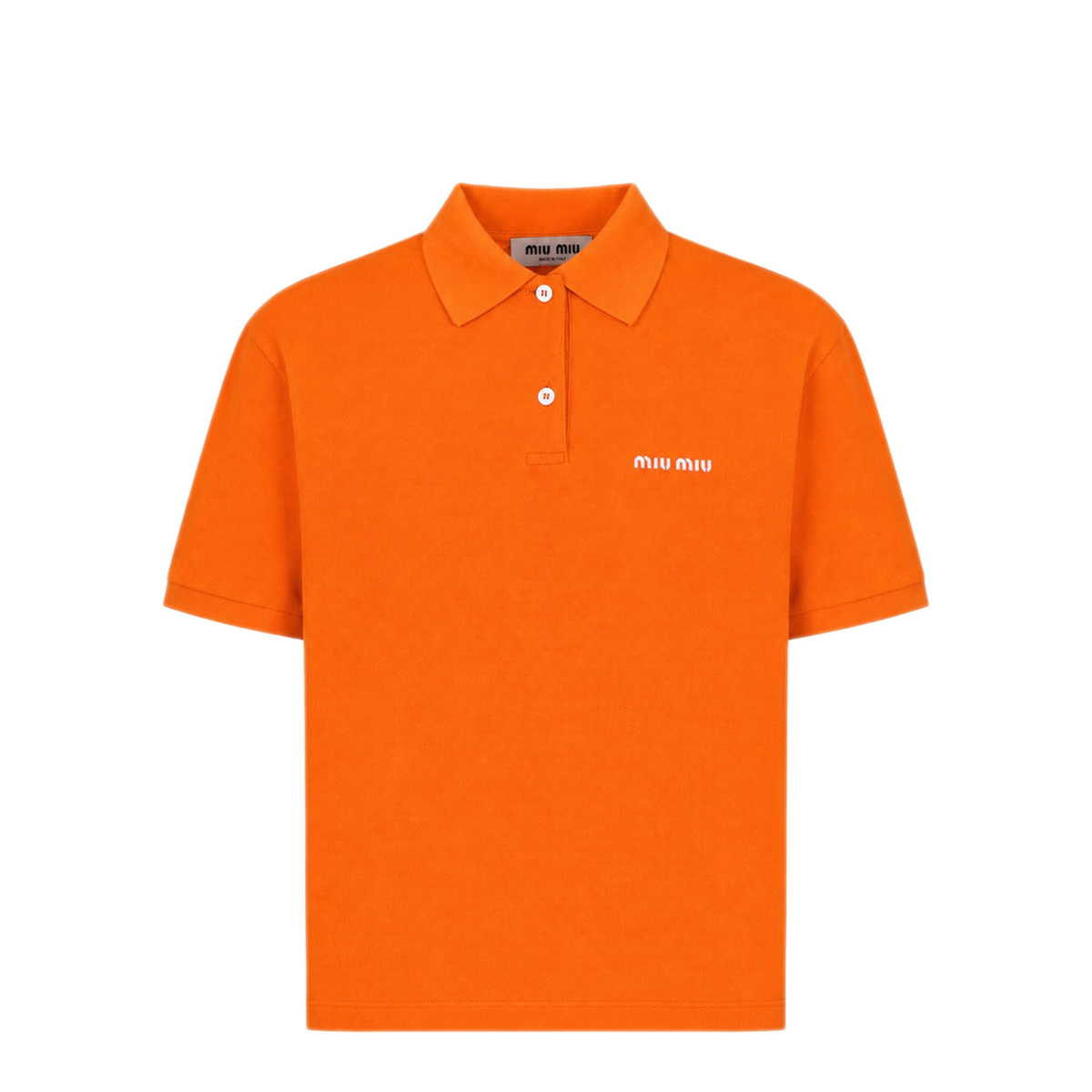 Orange Piquet Polo Shirt