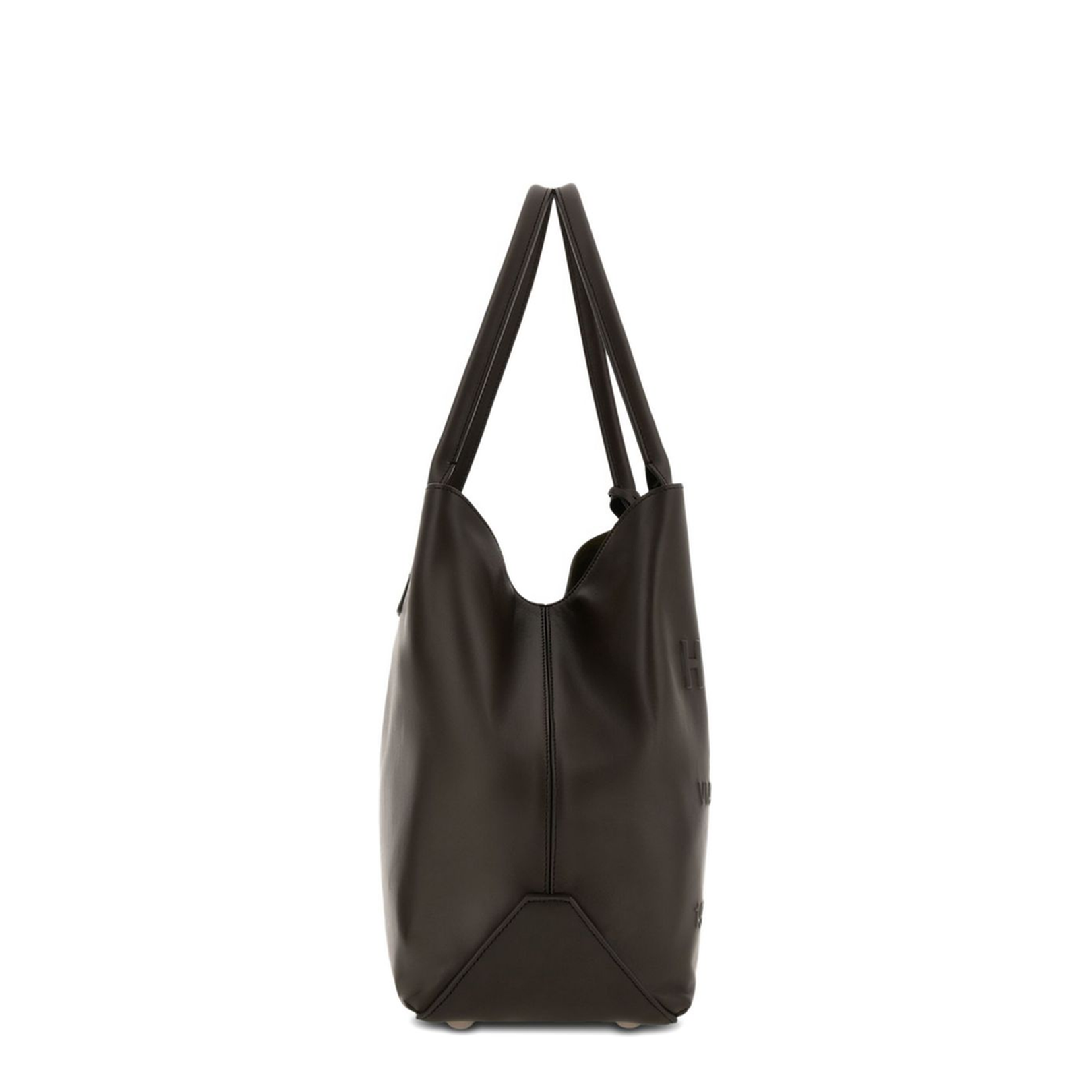 Script Shopping Bag Medium Brown