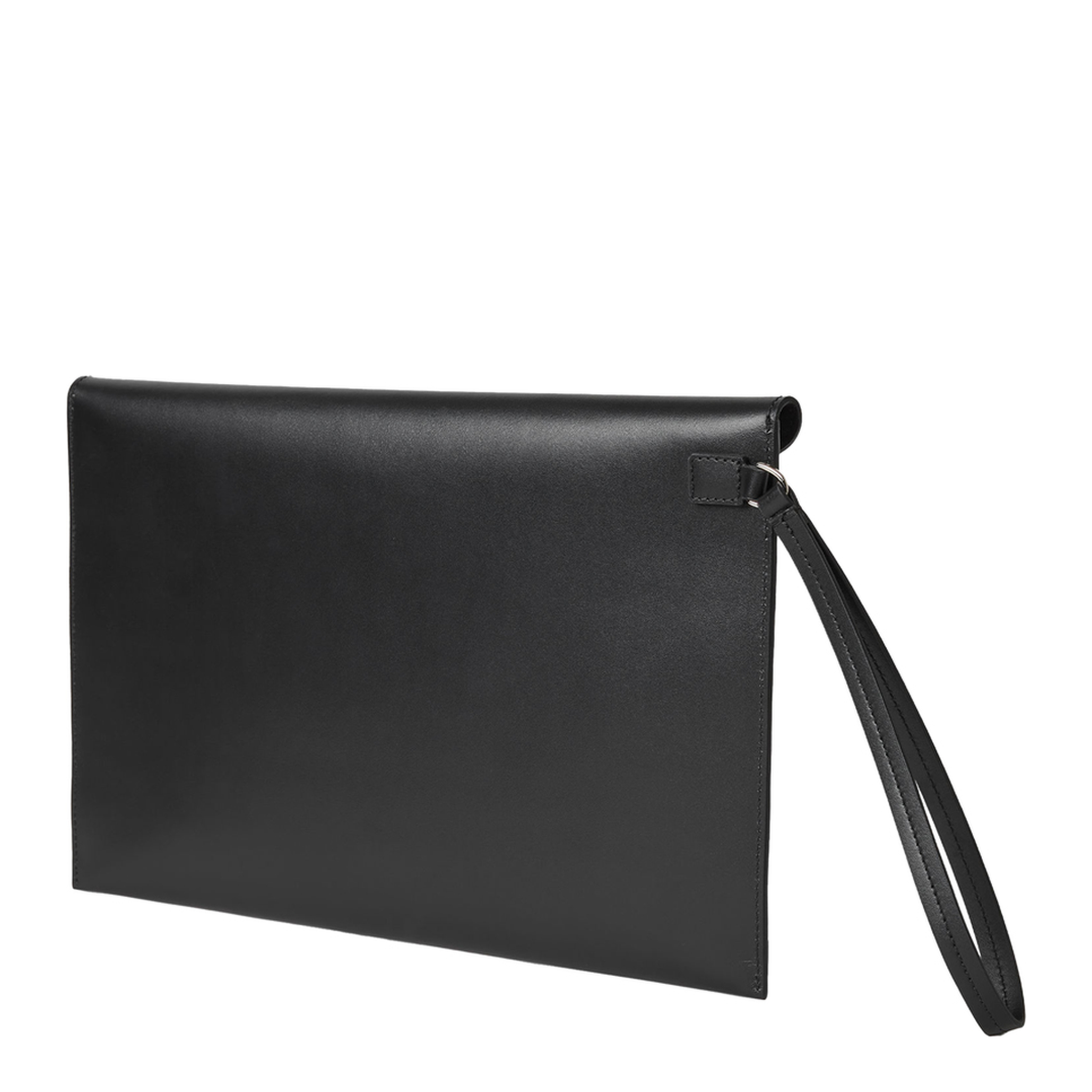 FF Large Leather Pouch - Black