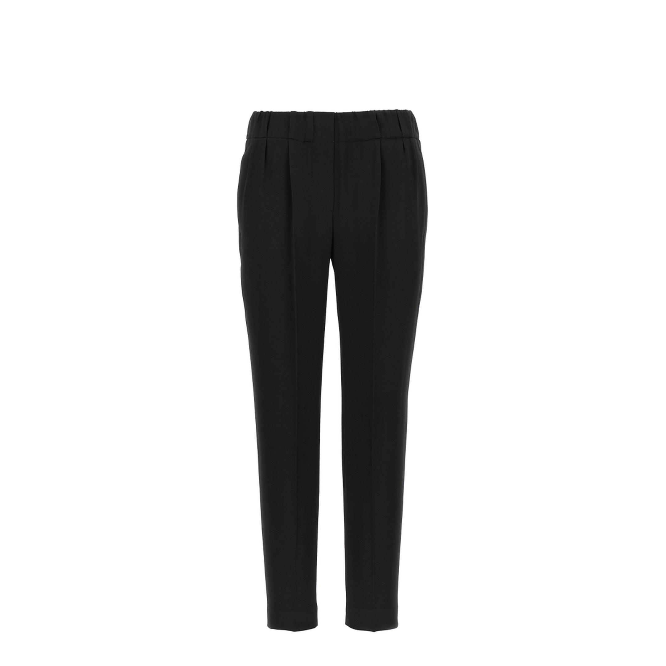 Black Silk Trousers