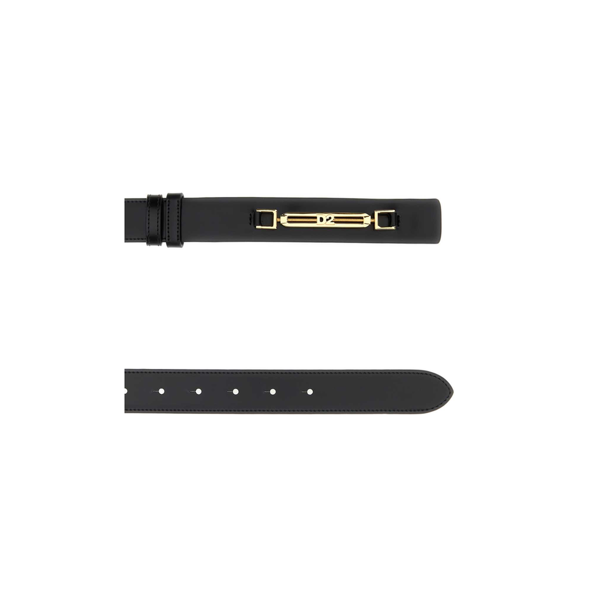MAYFEYR - Dsquared2 - Black Leather Hip Belt - BEW048001500001M285