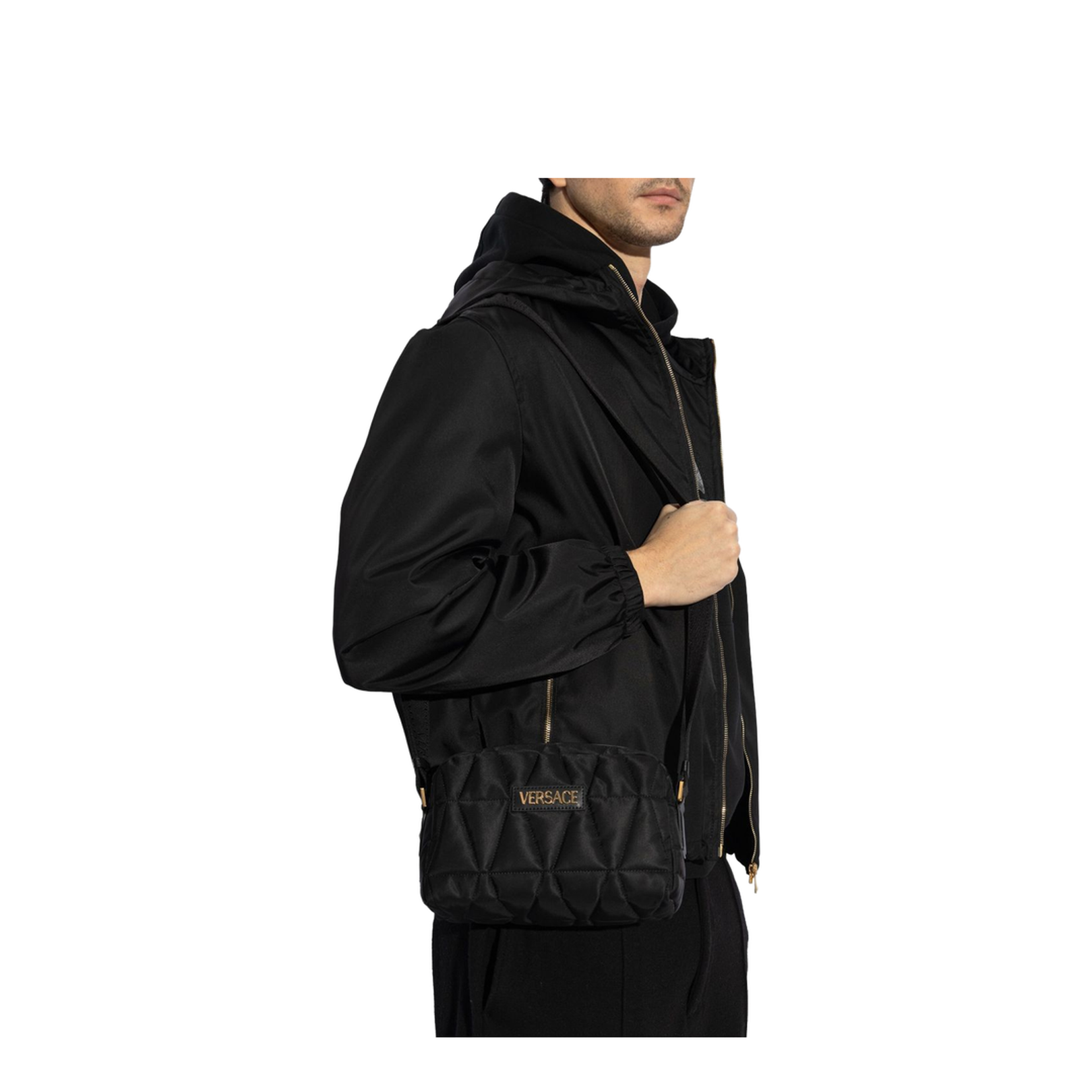 Shoulder bag with logo