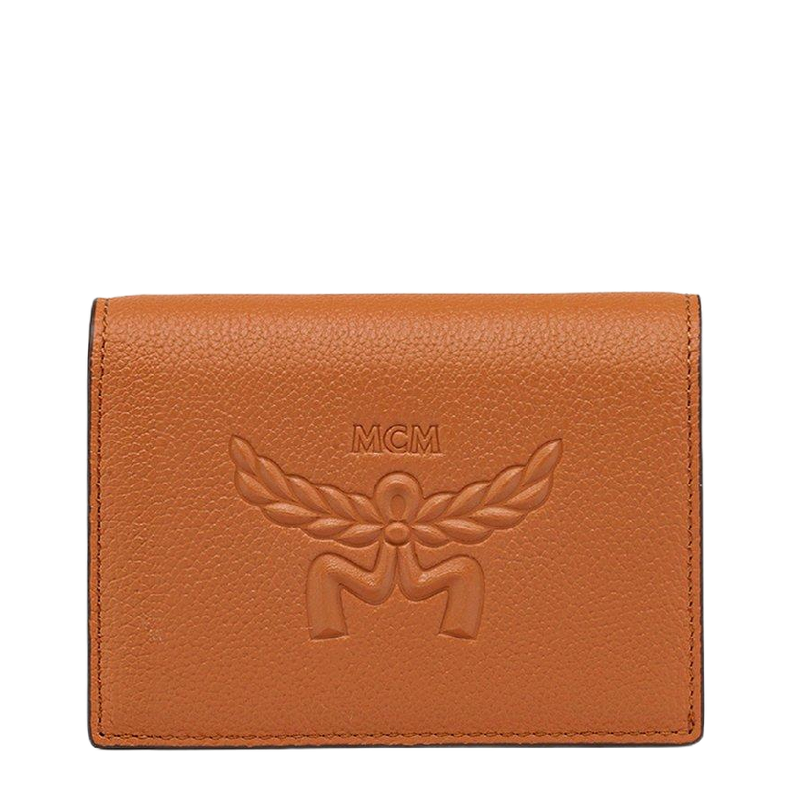 Himmel Embossed Logo Leather Snap Wallet