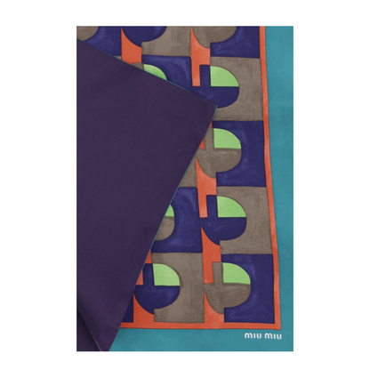 MAYFEYR - Miu Miu - Geometric Print Scarf - 5FF0652IG3F00M9