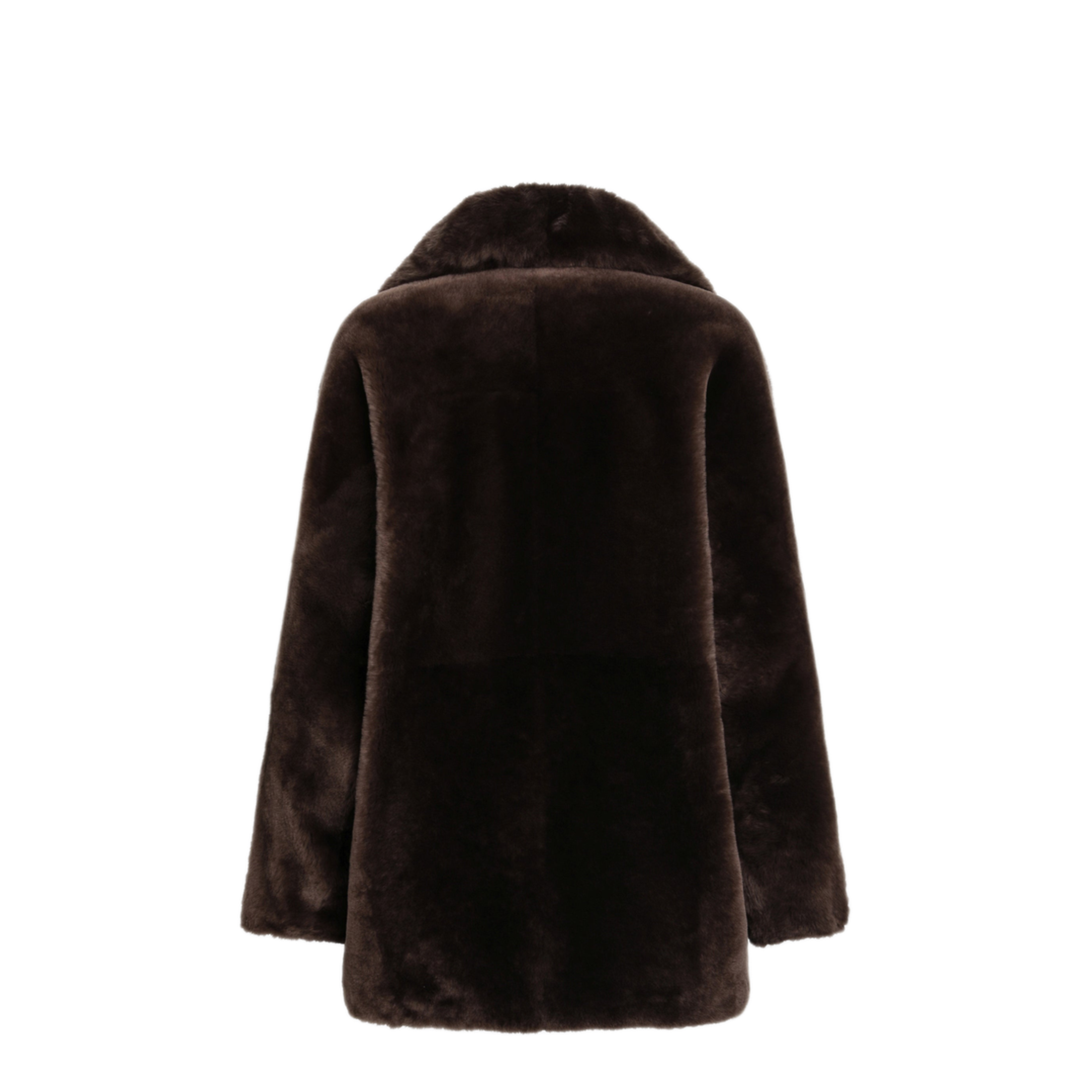 MAYFEYR - Blancha - Oak Brown Zip Up Shearling Jacket - 2610030225QU