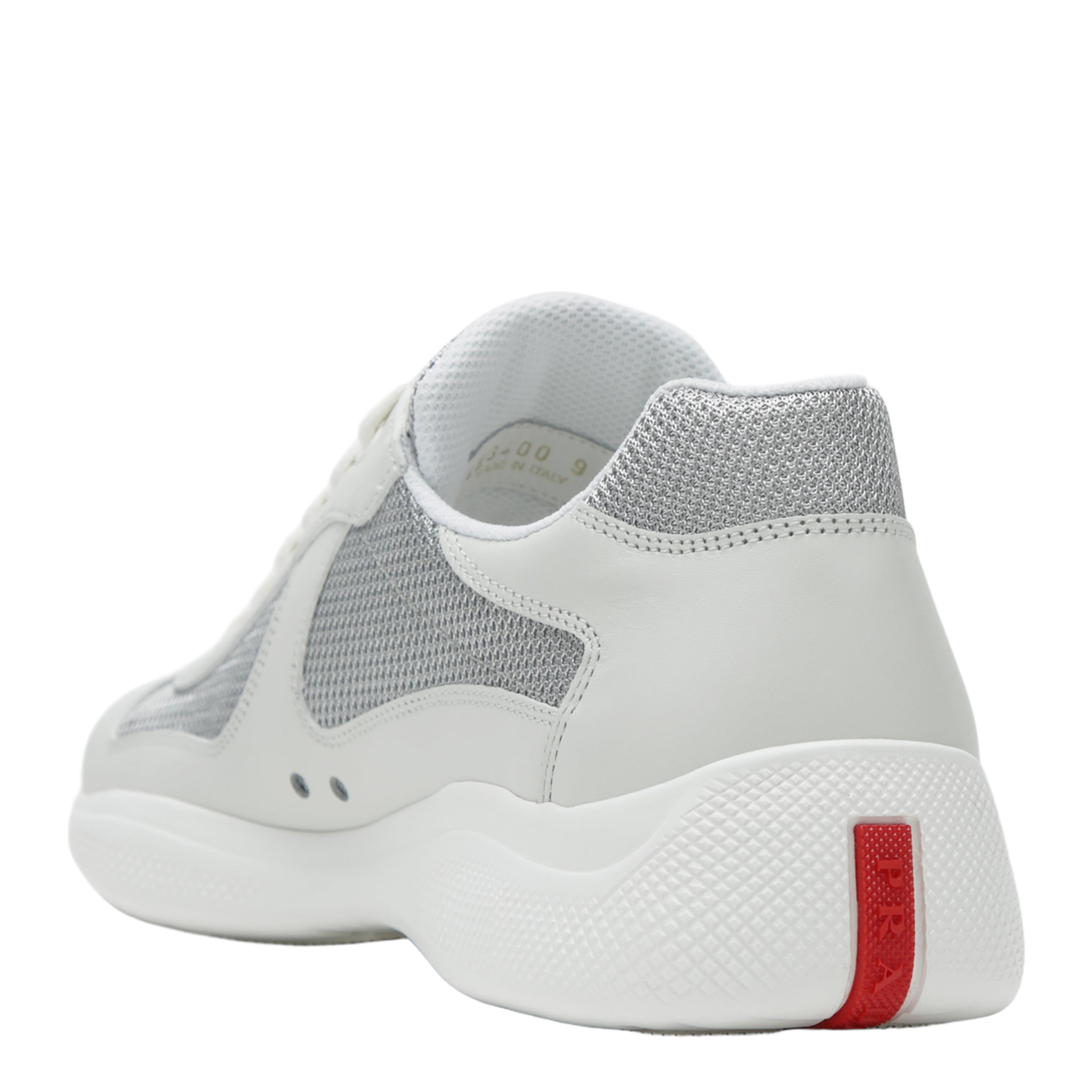 MAYFEYR - Prada - White Silver America'S Cup Trainers - 4E3400G0006GWF0J36