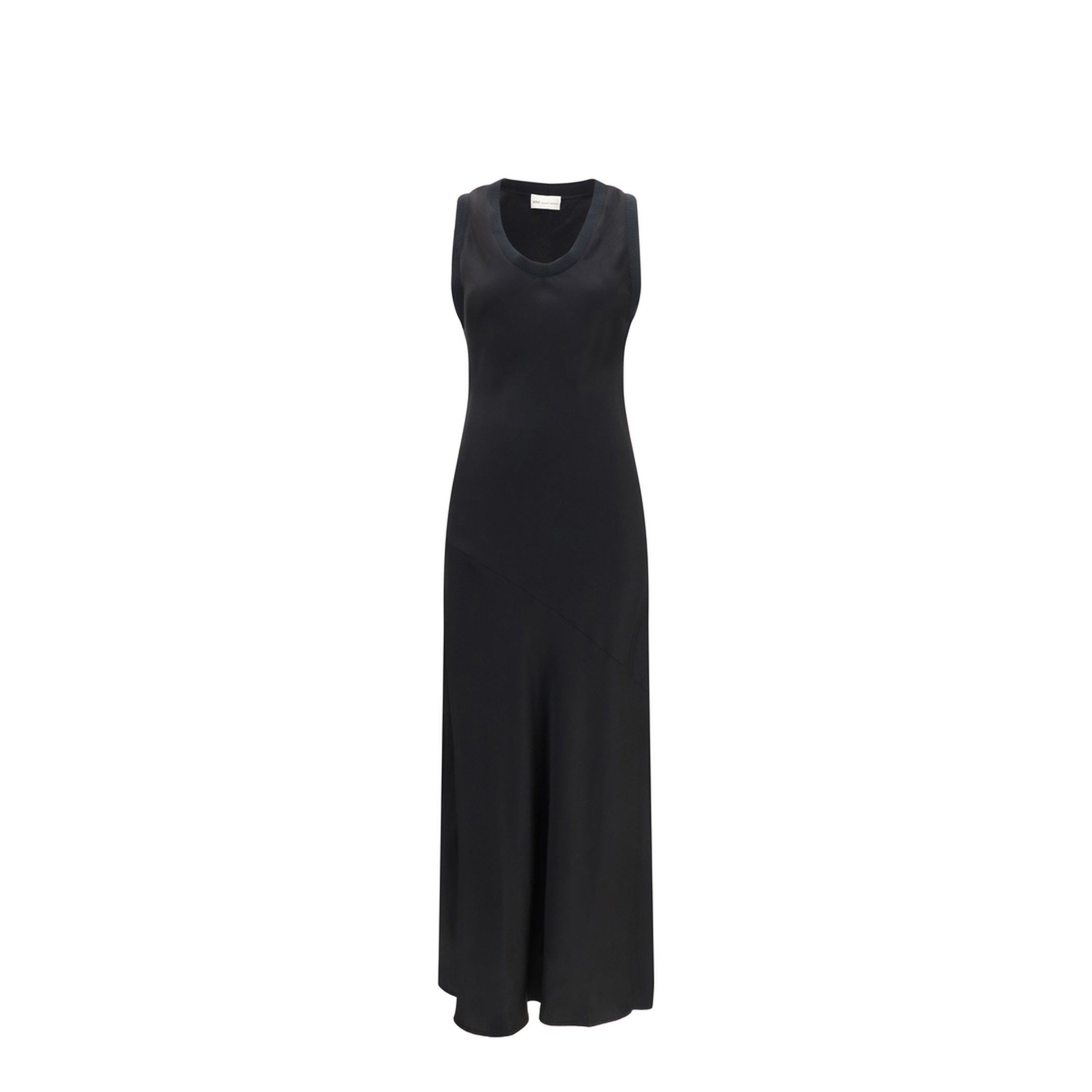 MAYFEYR - Ami Paris - Sleeveless Long Fluid Satin Dress - FDR658VI0053001