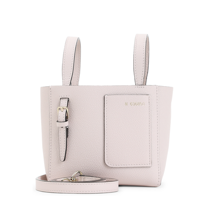 Micro Leather Bucket Bag Pink