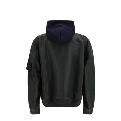 MAYFEYR - Sacai - Cotton Blend And Twill Hoodie - 2604136M